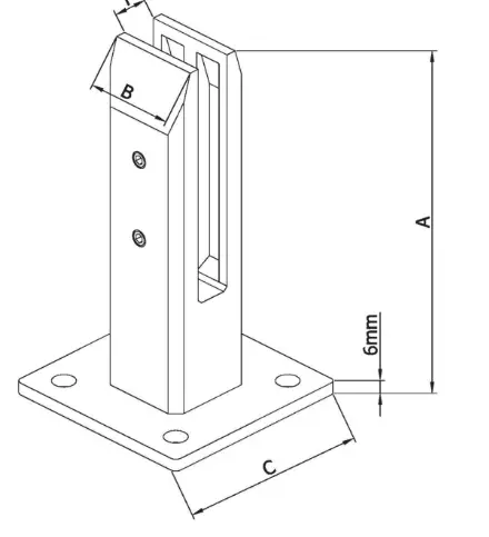 304 316 stainless steel frameless swimming pool glass pool fence spigot railings