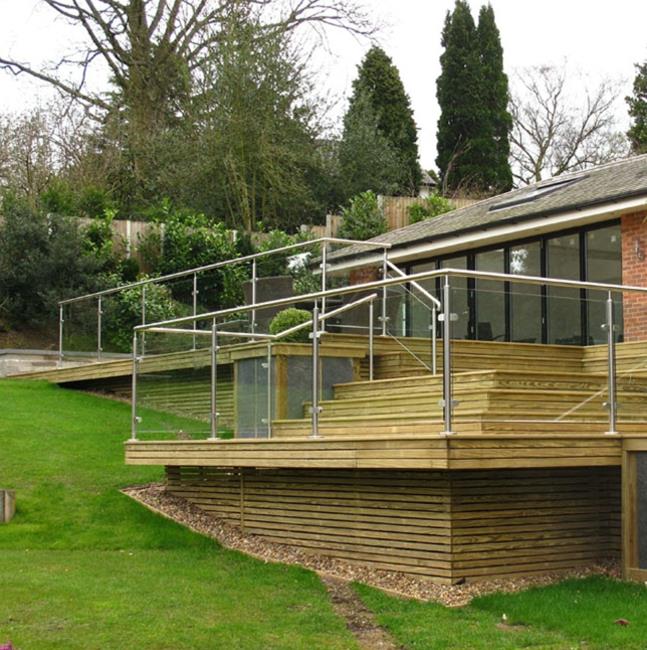 Outdoor glass railing high customized Outdoor glass railing high customized