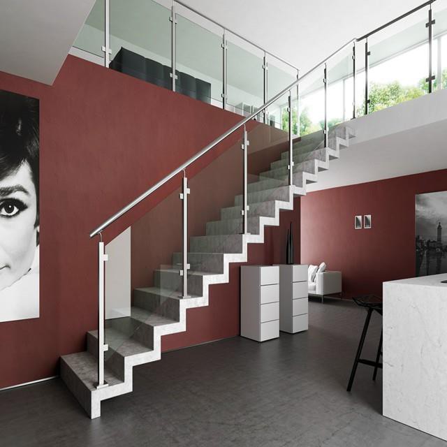 Glass Stair Railings Interior