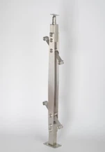 Stainless steel tangga Railing dengan kaca