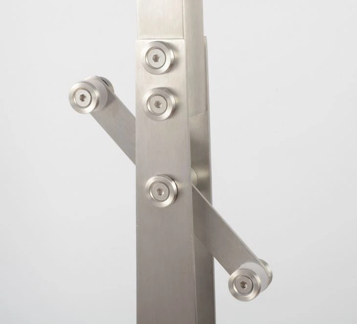 Stainless Steel Staircase Railing With Glass