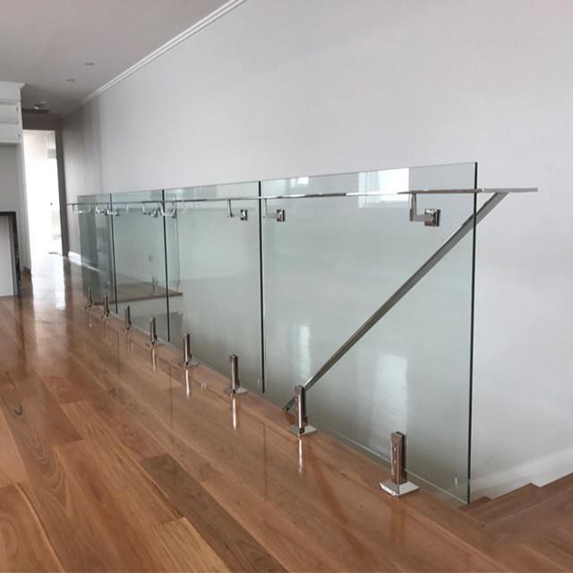 Steel Stair Railing With Glass